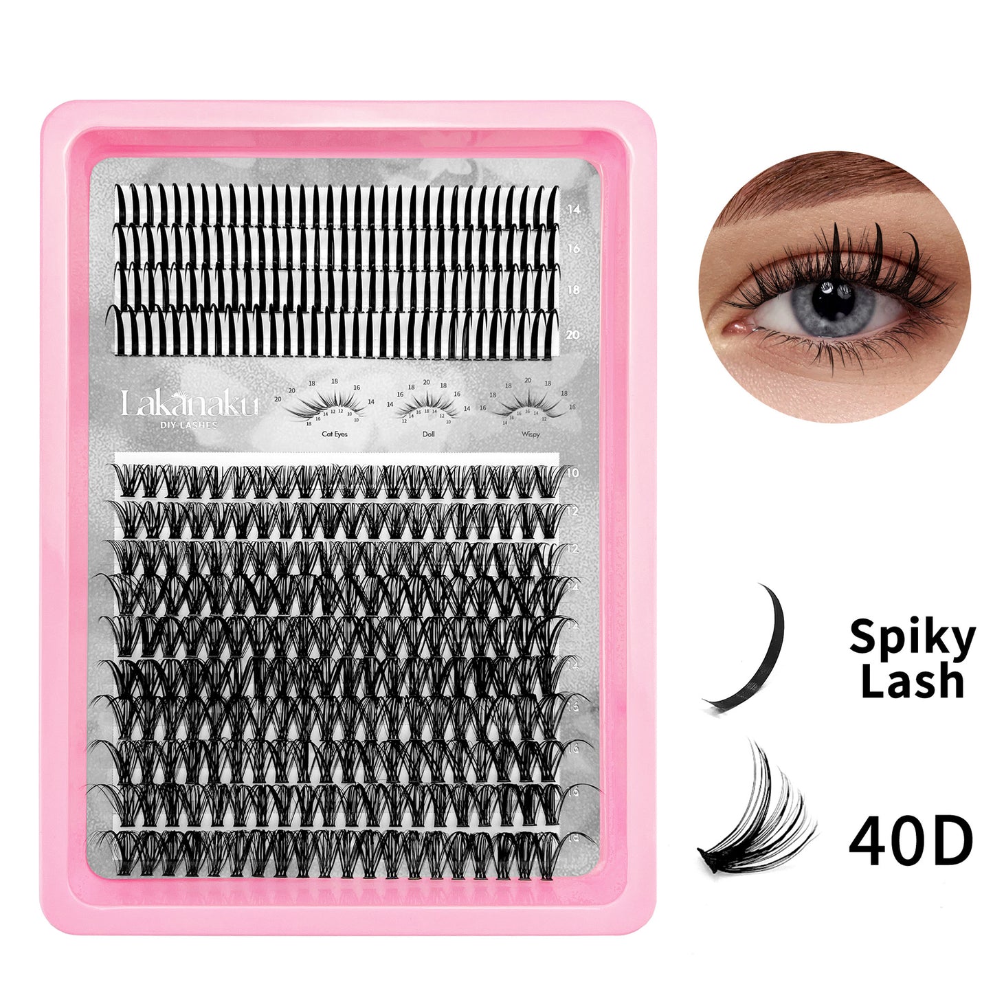 Spiky Fairy 30D Lash Book | Western Style DIY Cluster Lashes