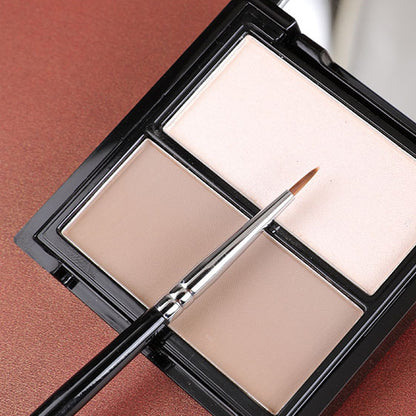 2-in-1 Precision Detail Makeup Brush with Sponge – Fine Tip Eyeliner, Spot Concealing & Under-Eye Coverage