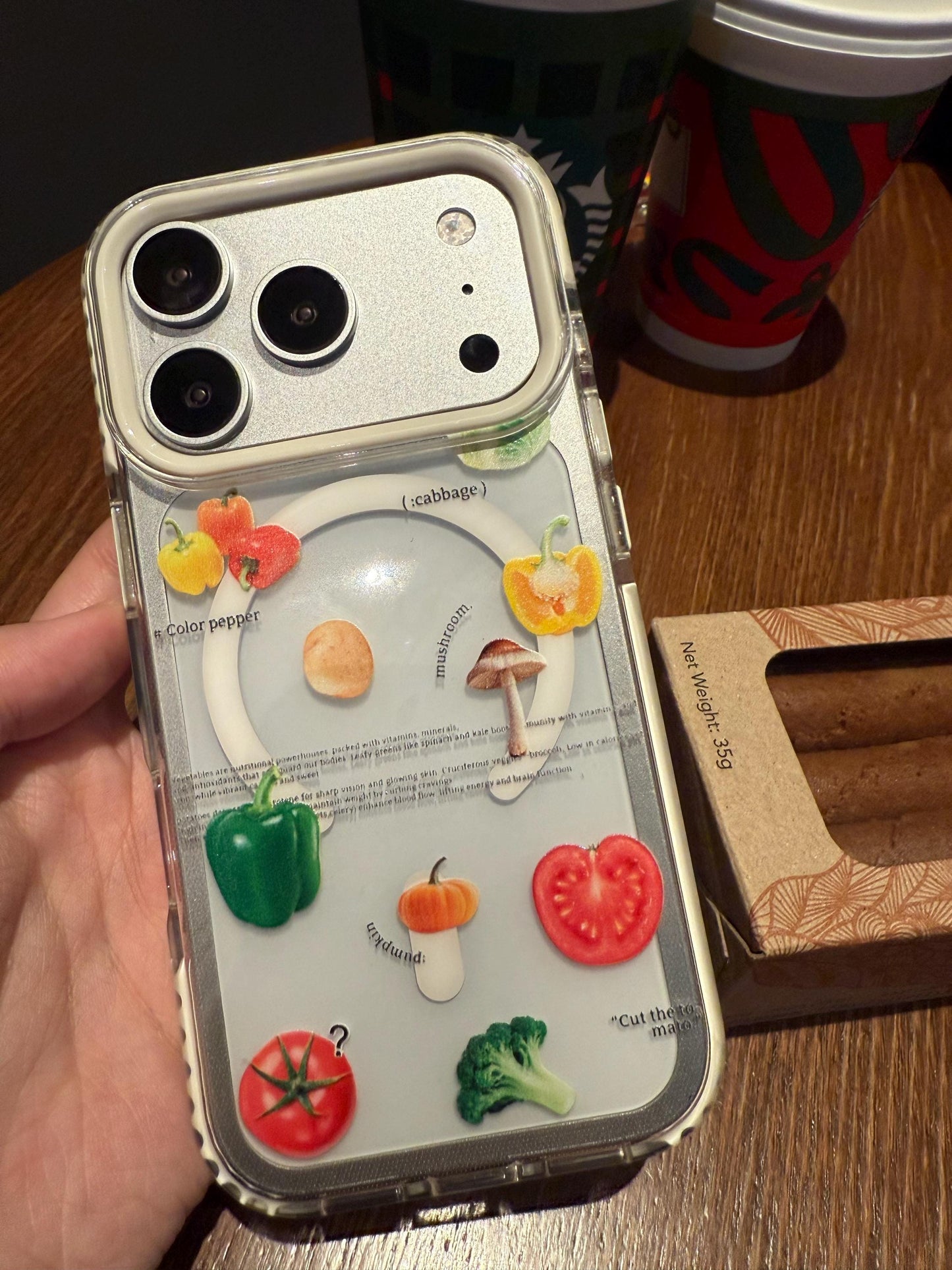 Cute 3D Tomato MagSafe iPhone 16 Pro Max Case. Clear Vegetable Magnetic Kickstand. Red Foodie Grip Cover. Summer Gift for iPhone 15, 13.