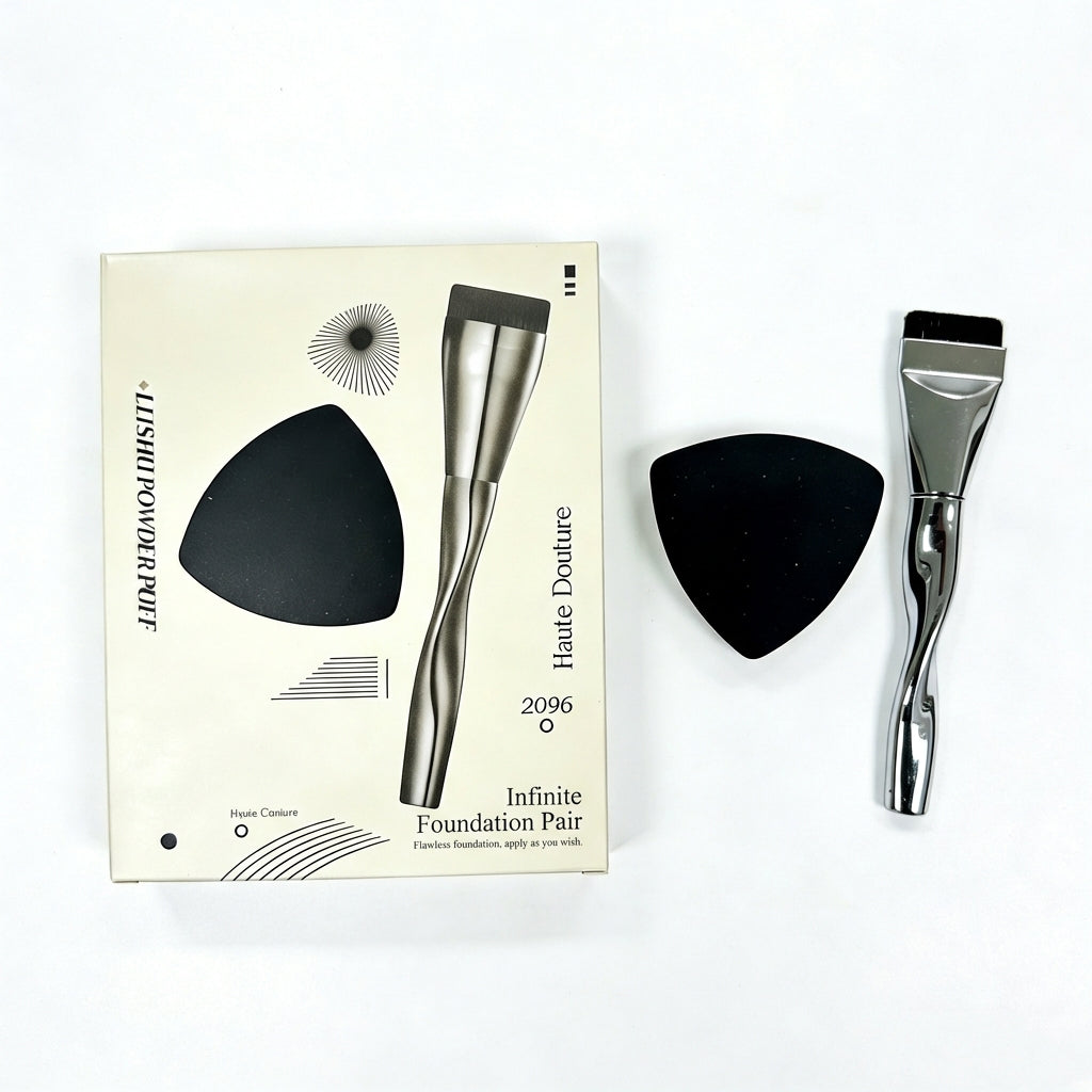 Linear Foundation Spatula Brush – The "No-Waste" Tool for an Ultra-Thin, Airbrushed Finish