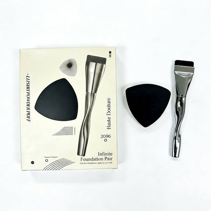 Linear Foundation Spatula Brush – The "No-Waste" Tool for an Ultra-Thin, Airbrushed Finish