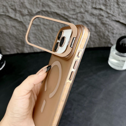 MagSafe Camera Kickstand iPhone 16 Pro Max Case. Built-in Lens Protector. Full Body Shockproof IMD Cover for iPhone 15, 14.