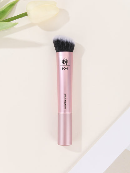 Professional Multi-Tasking Makeup Brush – The All-in-One Tool for Contour, Blush & Setting Powder