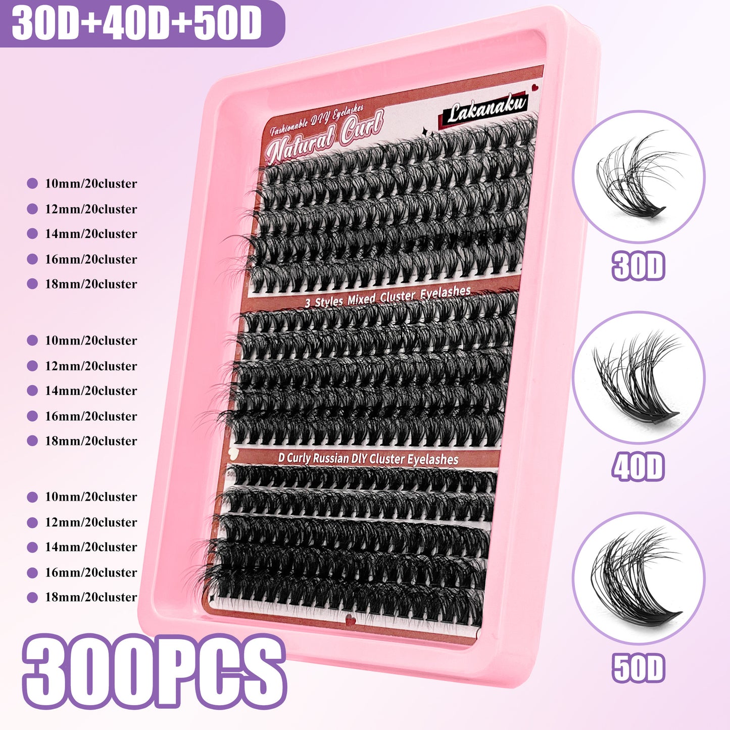 Spiky Fairy 30D Lash Book | Western Style DIY Cluster Lashes