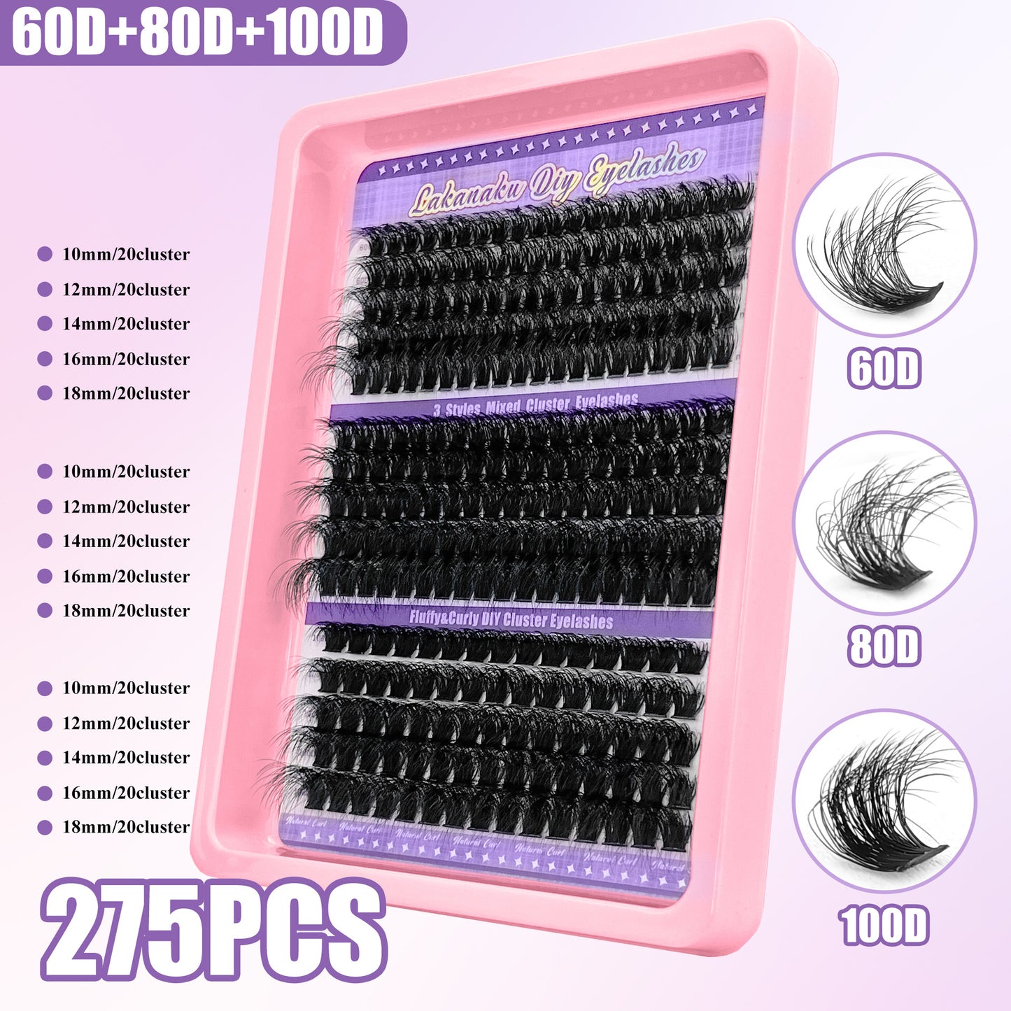 Spiky Fairy 30D Lash Book | Western Style DIY Cluster Lashes