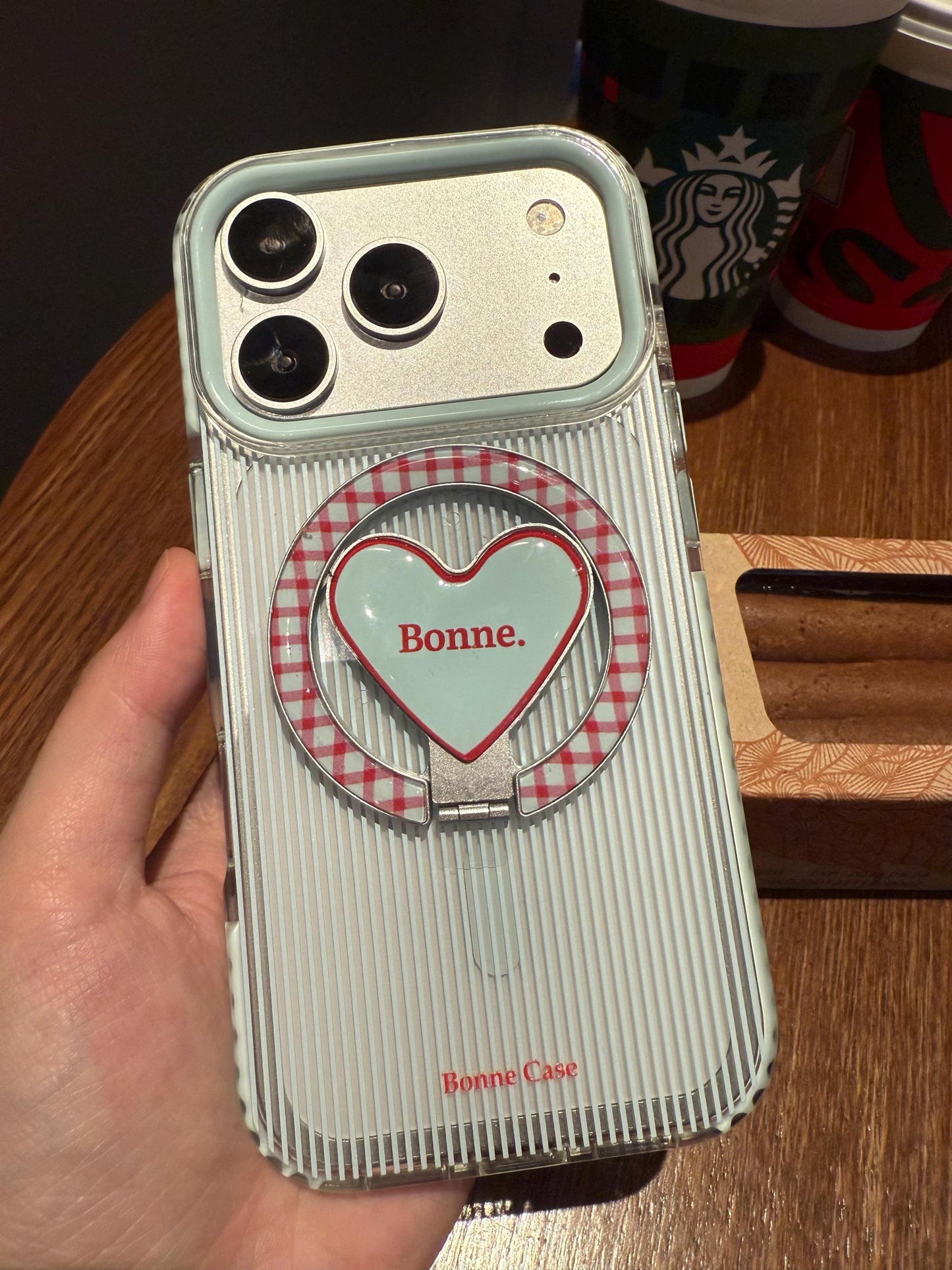 Y2K Star & Heart MagSafe iPhone 16 Pro Max Case. Clear Magnetic Kickstand. Acubi Aesthetic Graffiti Star Cover. Cute Gift for 15 14.