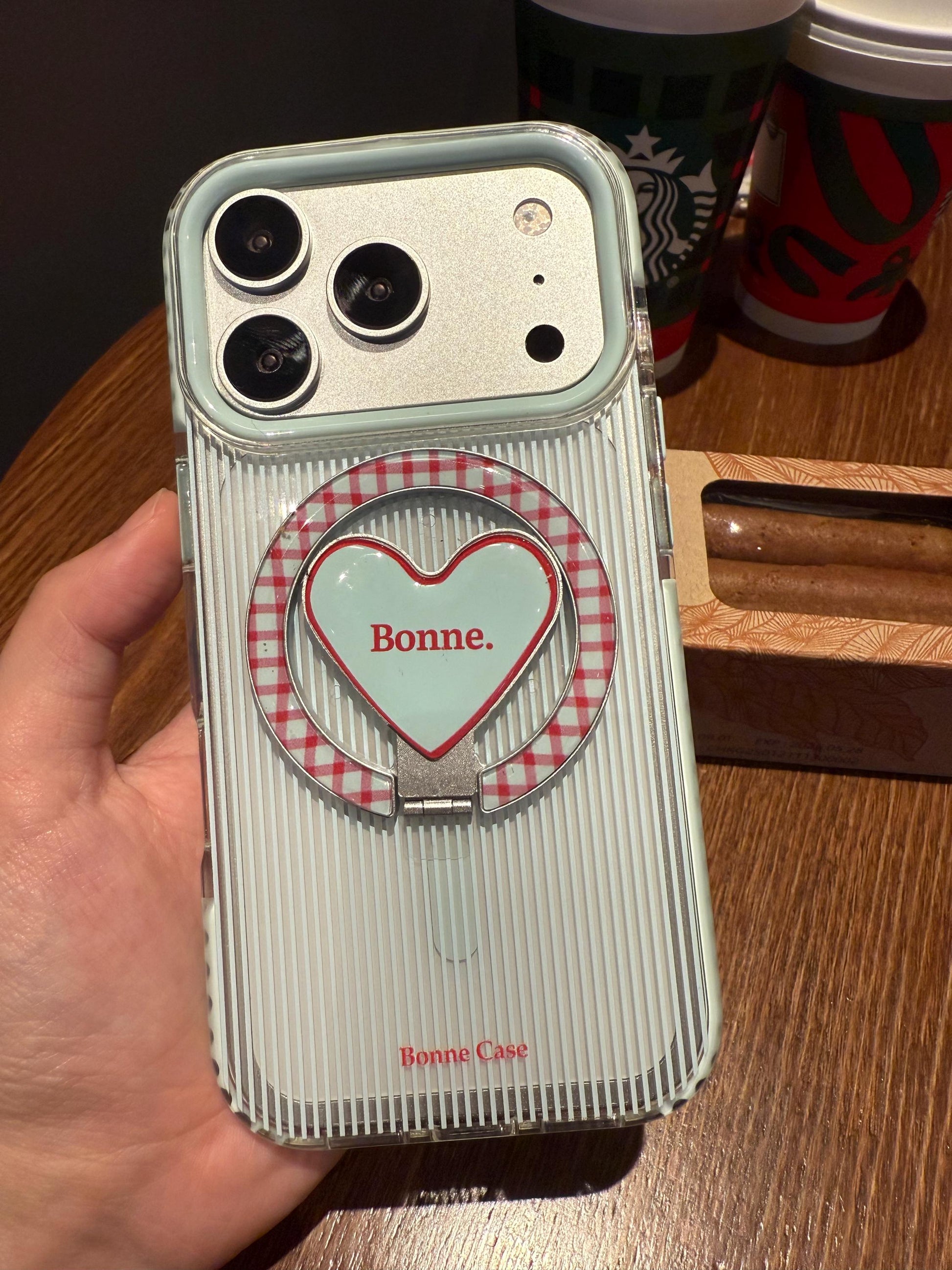 Y2K Star & Heart MagSafe iPhone 16 Pro Max Case. Clear Magnetic Kickstand. Acubi Aesthetic Graffiti Star Cover. Cute Gift for 15 14.