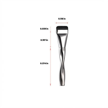 Linear Foundation Spatula Brush – The "No-Waste" Tool for an Ultra-Thin, Airbrushed Finish