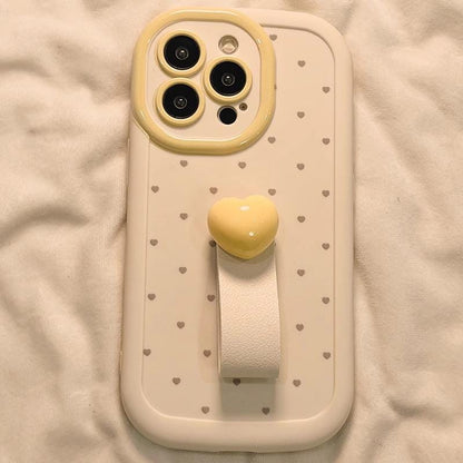 Coquette Pink Heart iPhone Case: 3D Love Grip, Soft Silicone